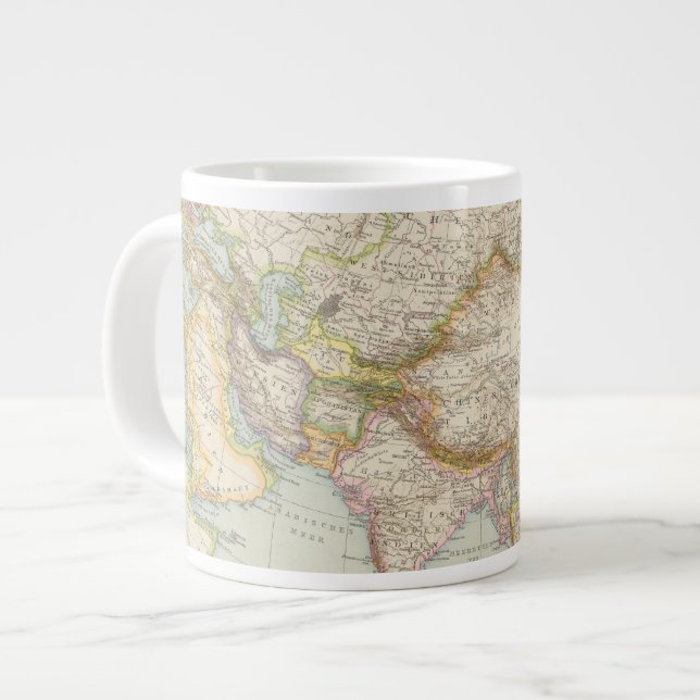 Asienkarte Jumbo-Tasse (Vorderseite Links)