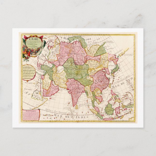 AsienPanoramakarteAsien 10 Postkarte (Vorderseite)