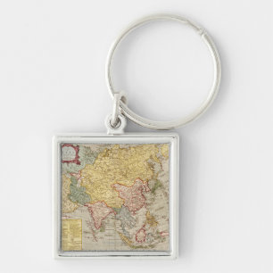 AsienPanoramakarteAsien 2 Schlüsselanhänger