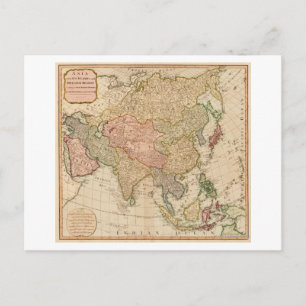 AsienPanoramakarteAsien Postkarte