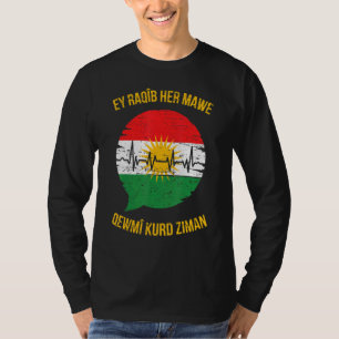 Asiti Kurdistan-Flagge Kurdisch Kurd Erbil Kurdi K T-Shirt