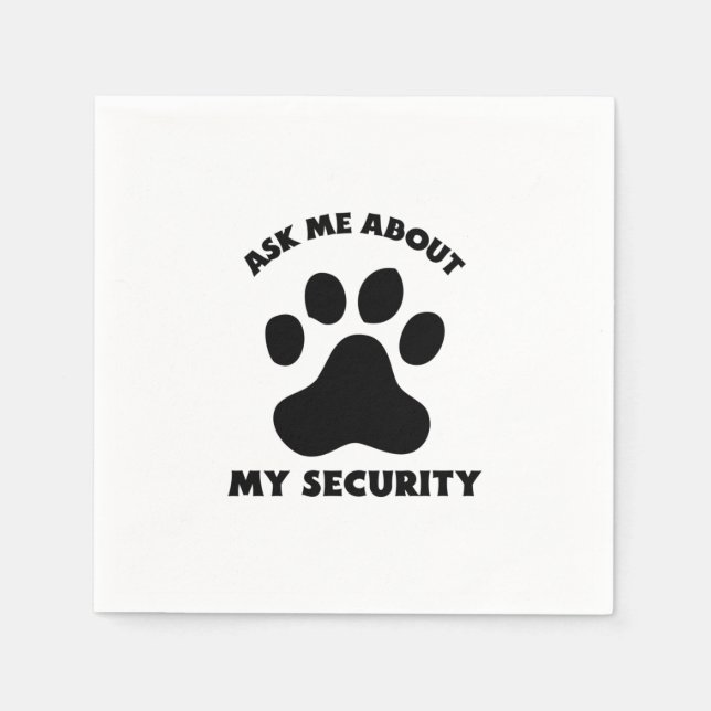 Ask me about my security serviette (Vorderseite)