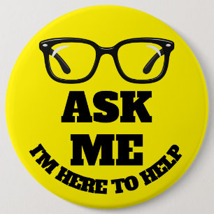 Ask Me Konferenz Button–Netzwerk- und Event-Abzeic Button