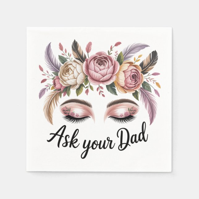 Ask Your Dad Serviette (Vorderseite)