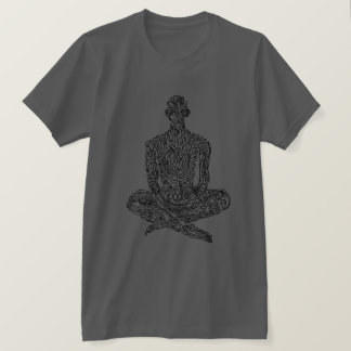 Asketisches ästhetisches (Holzkohle mit Schwarzem) T-Shirt