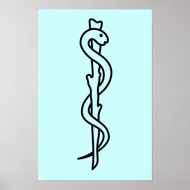Asklepius-Blut [medizinisches Symbol] Poster (Vorne)