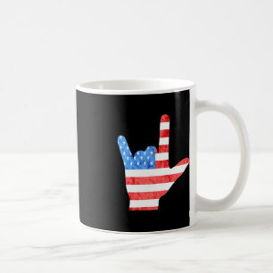 ASL 4. Juli American Sign Languages Deaf Awarenes Kaffeetasse