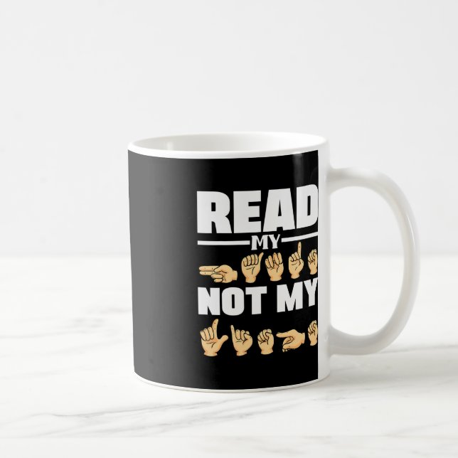 ASL Alphabet American Sing Language ASL Teacher Qu Kaffeetasse (Rechts)