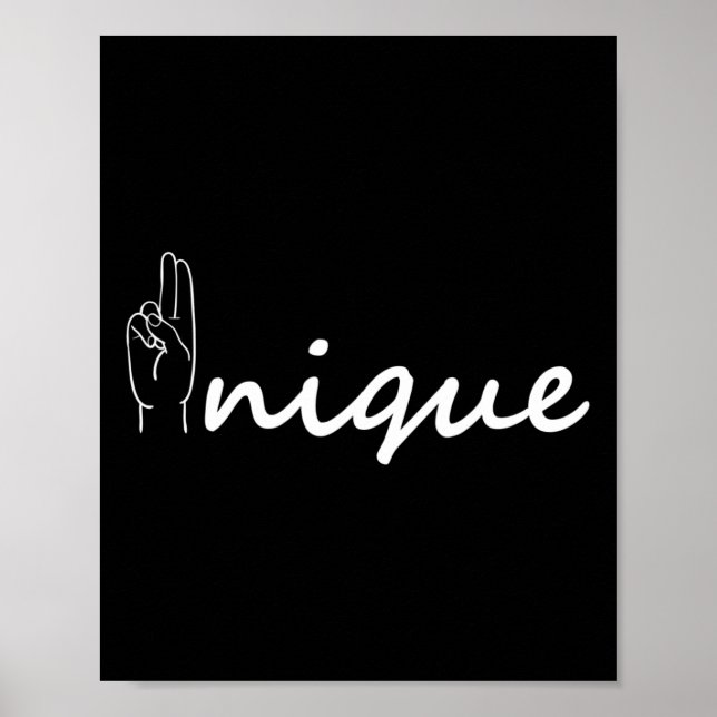 ASL Alphabet American Sing Language ASL Tee Poster (Vorne)