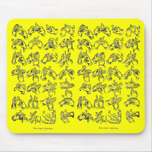 ASL-Alphabet Mouse Pad Mousepad