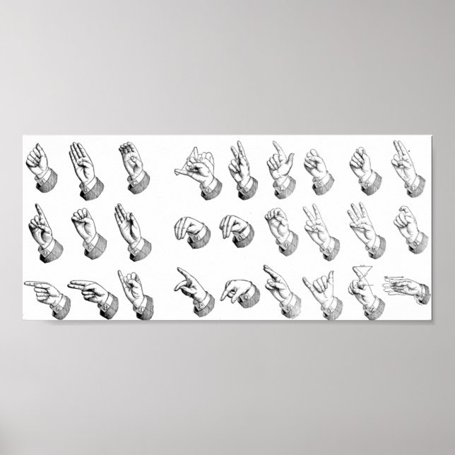 ASL Alphabet Poster (Vorne)