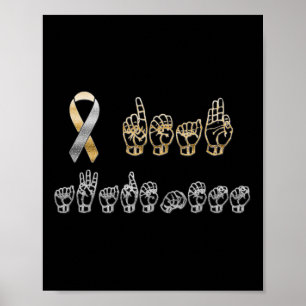 Asl American Sign Language Deaf Awareness Poster
