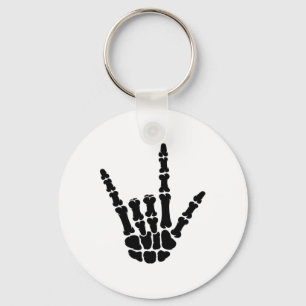 Asl American Sign Language I Liebe You Skeleton Ha Schlüsselanhänger