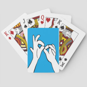 ASL American Sign Language INTERPRET Spielkarten