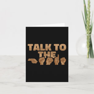 ASL American Sign Language Talk mit den Händen 1 Karte