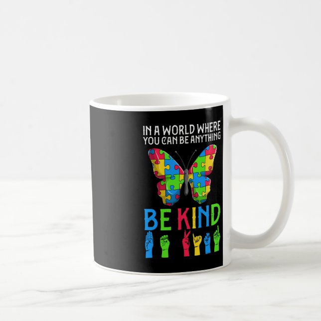 ASL Be Kind s1 ASL American Sign Language Kaffeetasse (Rechts)