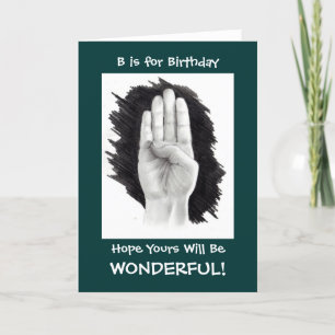 ASL BIRTHDAY CARD KARTE