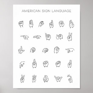 ASL Chart Poster