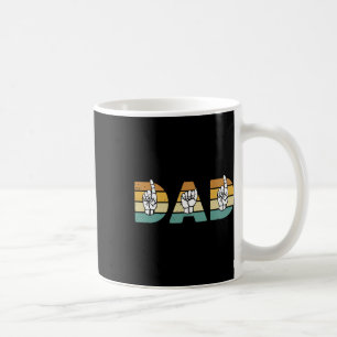 Asl Dad Amerikanische Gebärdensprache Gehörlosigke Kaffeetasse
