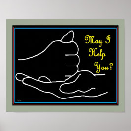 ASL Darf ich dir helfen? Poster