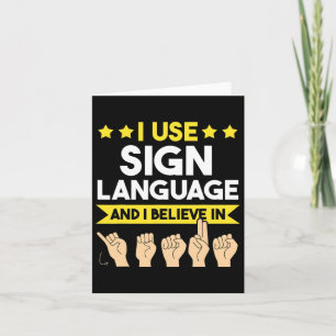 Asl Deaf Awareness and Sign Language Karte