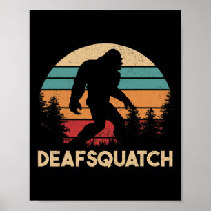 Asl Deaf Awareness Gehör Verlust der Zeichensprach Poster