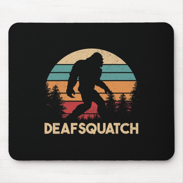 Asl Deaf Awareness Hearing Loss Sign Language And  Mousepad (Vorne)
