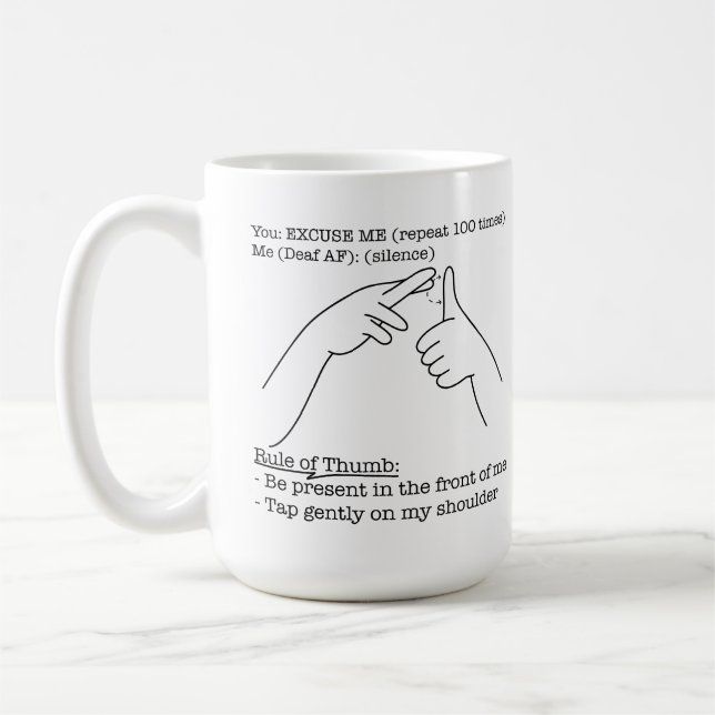 ASL Design - Rule of Thumb Kaffeetasse (Links)