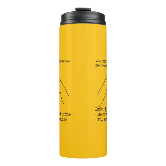 ASL Design - Rule of Thumb Thermosbecher (Vorderseite)