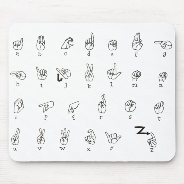 Asl-Diagramm Mousepad (Vorne)