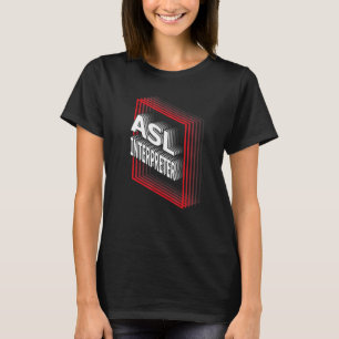 ASL Dolmetscher Job Title Assessment Retro T-Shirt