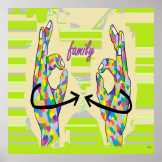 ASL FAMILY POSTER