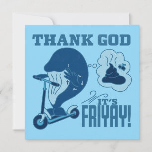 ASL Freitag Design - Gott sei Dank ist es endlich  Dankeskarte
