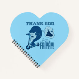 ASL Freitag Design - Gott sei Dank ist es Freitag! Notizbuch