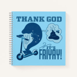 ASL Freitag Design - Gott sei Dank ist es Friyay! Notizbuch