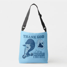 ASL Freitag Design - Gott sei Dank ist es Friyay! Tragetaschen Mit Langen Trägern