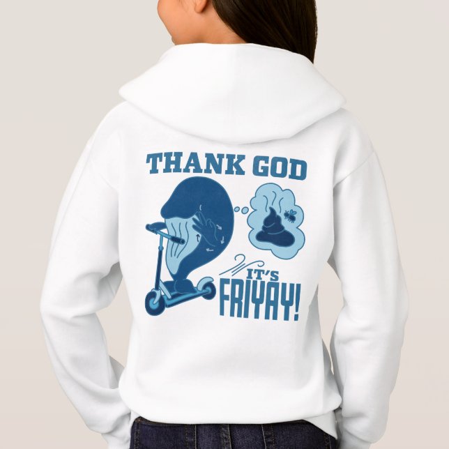 ASL Friday Design - Thank God It’s Friyay!  Hoodie (Rückseite)