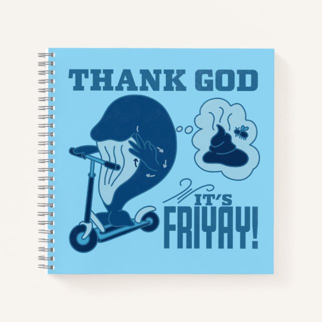 ASL Friday Design - Thank God It’s Friyay!  Notizbuch (Vorderseite)