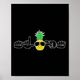 Asl-Gebärdensprache Kleidung Strand Gehörlos Gebär Poster