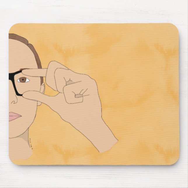 ASL-Glas-Maus-Pad Mousepad (Vorne)