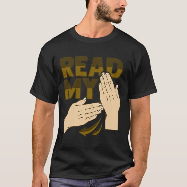 Asl Hand Gesture Deaf Hearing Loss Awareness 12  T-Shirt (Vorderseite)