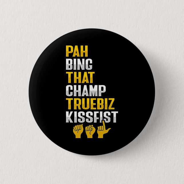 Asl Hand Gesture Deaf Hearing Loss Awareness 8  Button (Vorderseite)