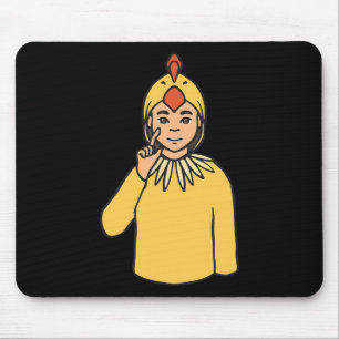 Asl Hand Gesture Deaf Hörschreckenjäger Mousepad