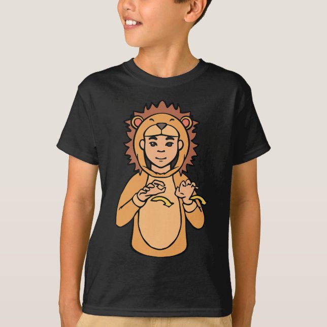 Asl Hand Gesture Deaf Hörschreckenjäger T-Shirt (Vorderseite)
