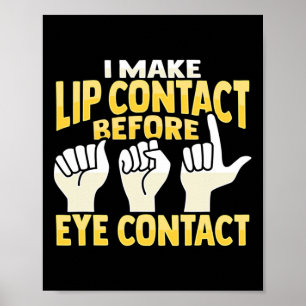 ASL Hand Gesture Deaf Hörverlust Bewusstsein 10 Poster