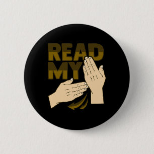 ASL Hand Gesture Deaf Hörverlust Bewusstsein 12 Button