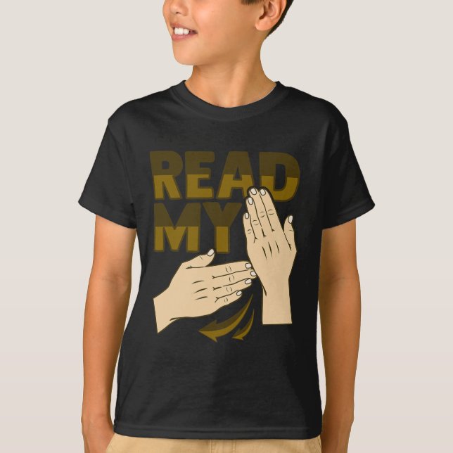 ASL Hand Gesture Deaf Hörverlust Bewusstsein 12 T-Shirt (Vorderseite)