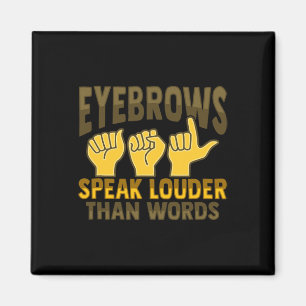 ASL Hand Gesture Deaf Hörverlust Bewusstsein 5 Magnet