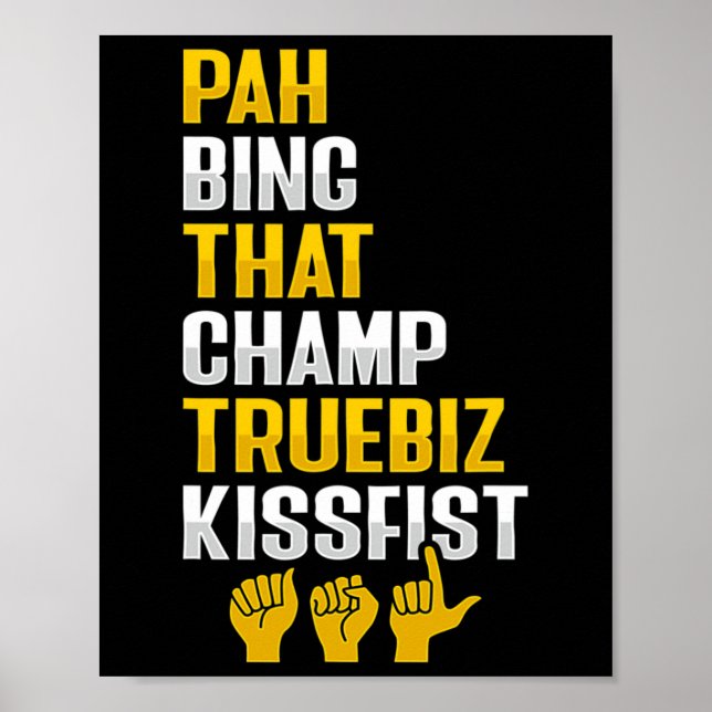 ASL Hand Gesture Deaf Hörverlust Bewusstsein 8 Poster (Vorne)