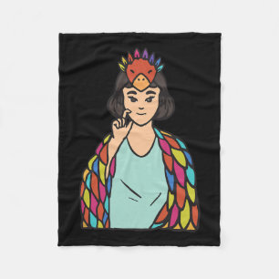 Asl Hand Gesture Deaf HörverschleißGirl Fleecedecke